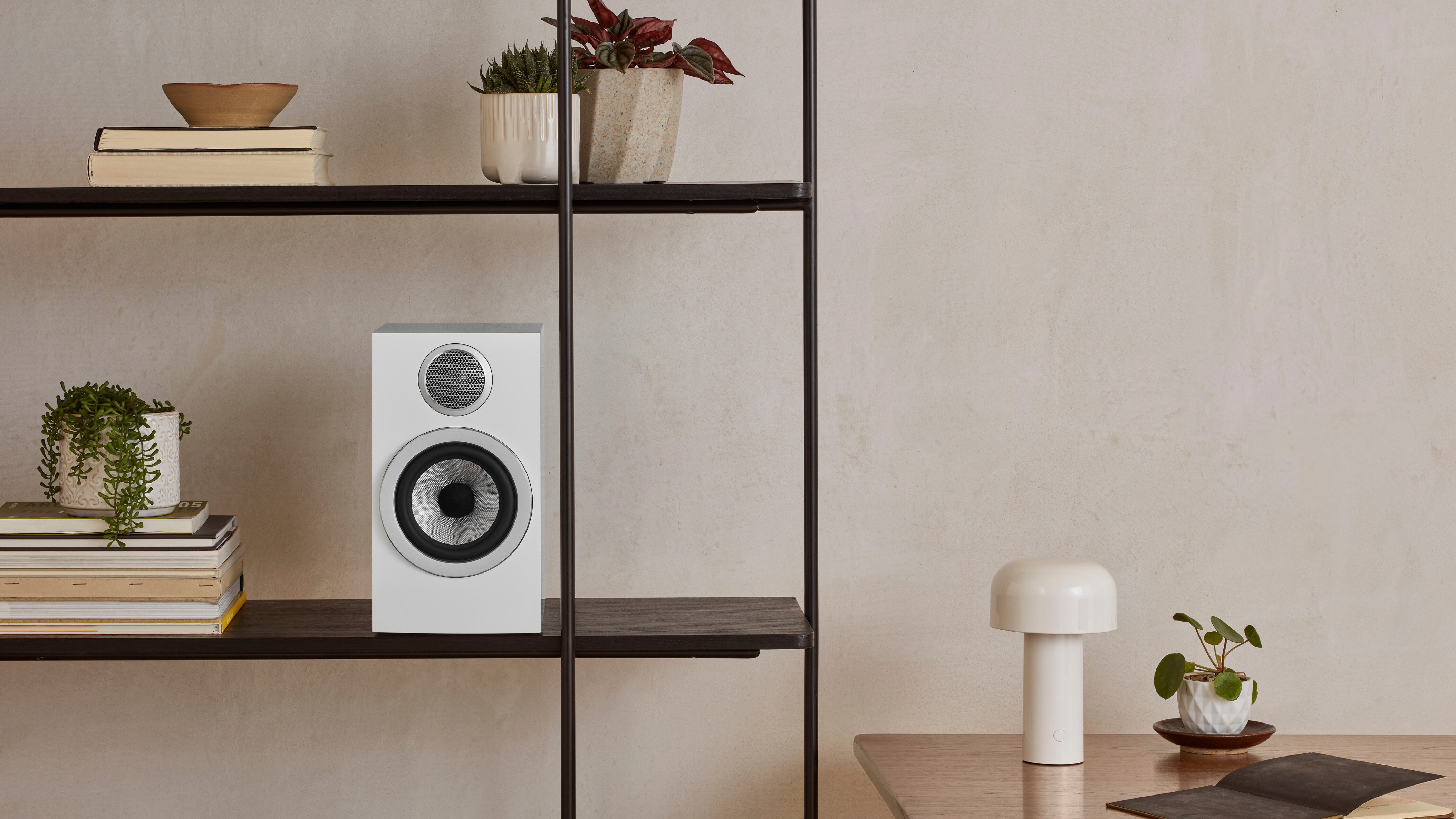 Alt View 11. Bowers & Wilkins - 700 Series 3 Bookshelf Speaker with 1" Tweeter and 5" Midbass (Pair) - White.