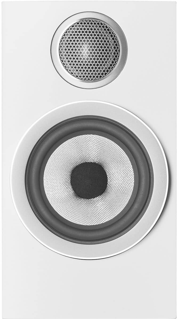 Left. Bowers & Wilkins - 700 Series 3 Bookshelf Speaker with 1" Tweeter and 5" Midbass (Pair) - White.