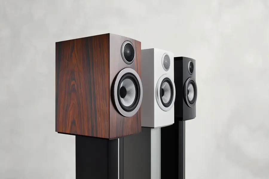 Alt View 14. Bowers & Wilkins - 700 Series 3 Bookshelf Speaker with 1" Tweeter and 5" Midbass (Pair) - Mocha.