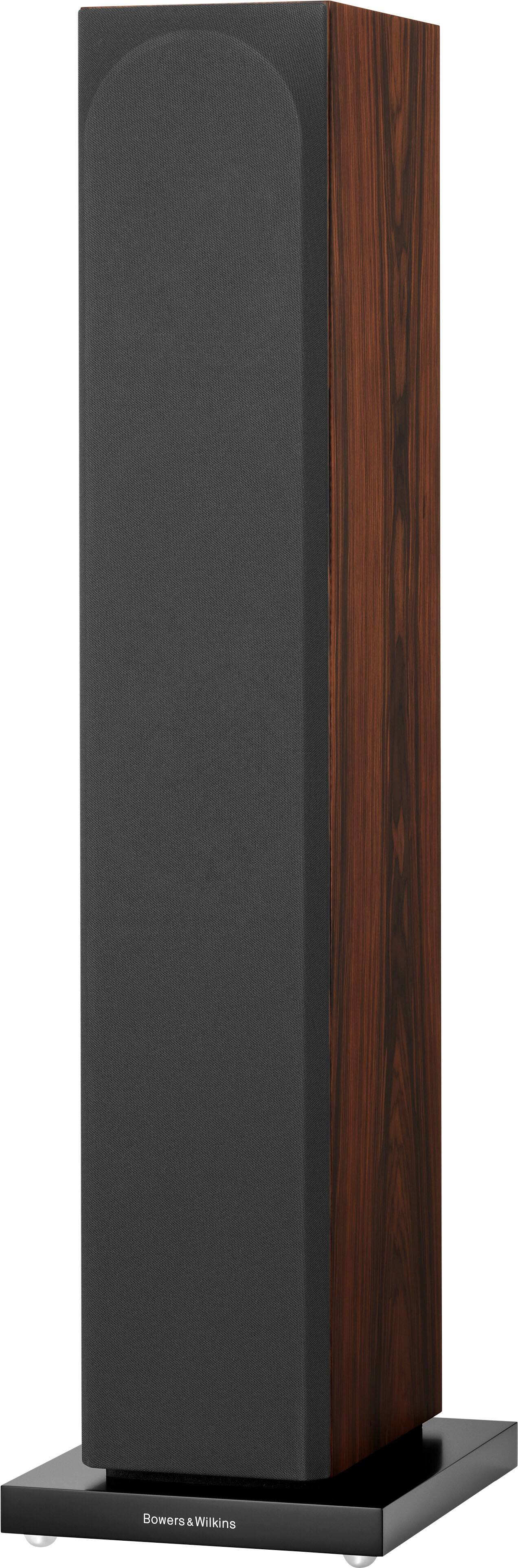 Angle. Bowers & Wilkins - 700 Series 3 Floorstanding Speaker with 1" Tweeter and Two 5" Bass drivers (Each) - Mocha.