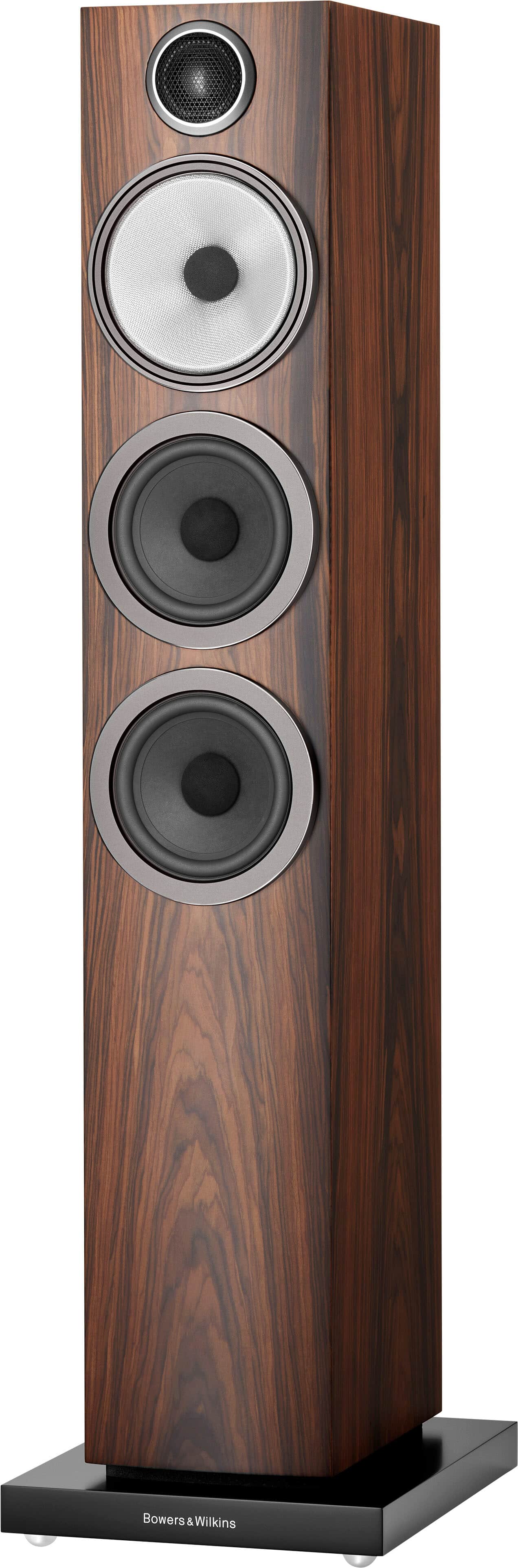Bowers & Wilkins - 704 S3 Floorstanding Speaker with 1" Tweeter and Two 5" Bass drivers (Each) - Mocha - Front_Zoom