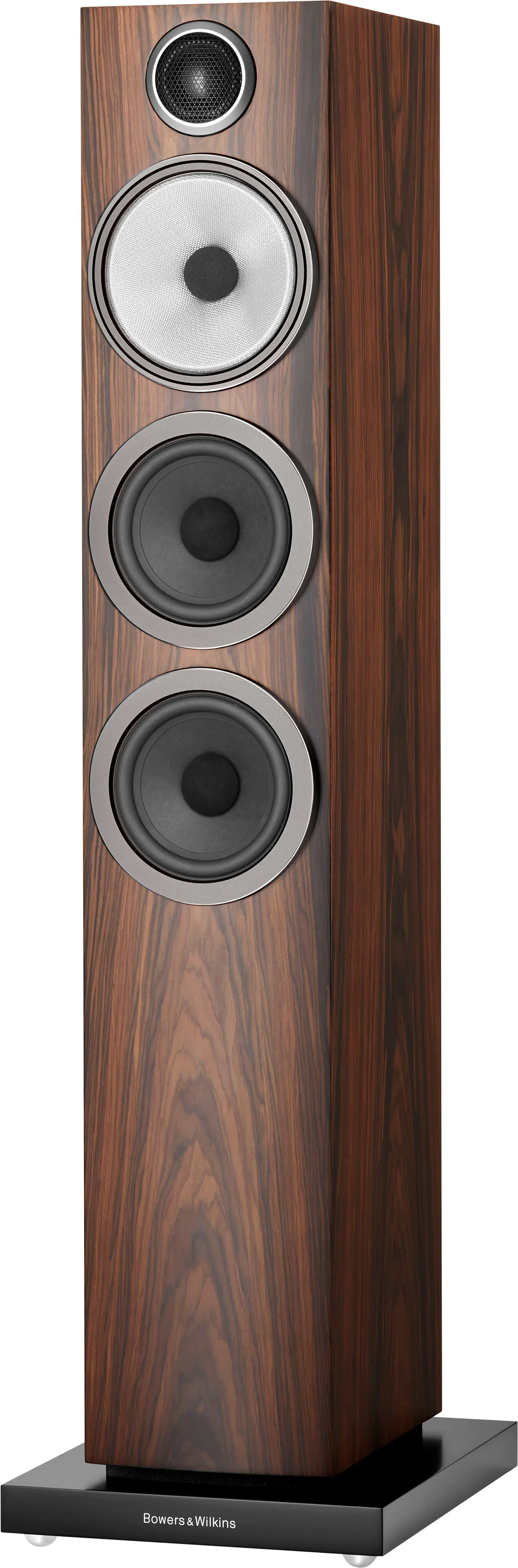 Bowers & Wilkins - 704 S3 Floorstanding Speaker with 1" Tweeter and Two 5" Bass drivers (Each) - Mocha