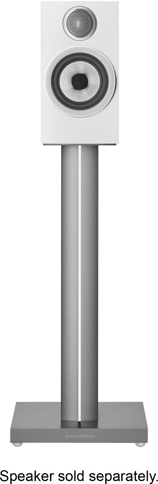 Back. Bowers & Wilkins - FS-700 S3 Speaker Stands - Triple-Column Design, Compatible with 700 S3 Bookshelf Speakers, Cable Management - Silver.