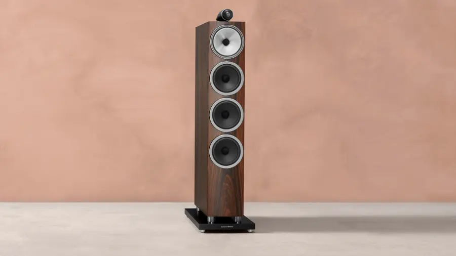 Alt View 15. Bowers & Wilkins - 700 Series 3 Floorstanding Speaker with 1" Tweeter On Top and Three 6.5" Bass Drivers (Each) - Mocha.