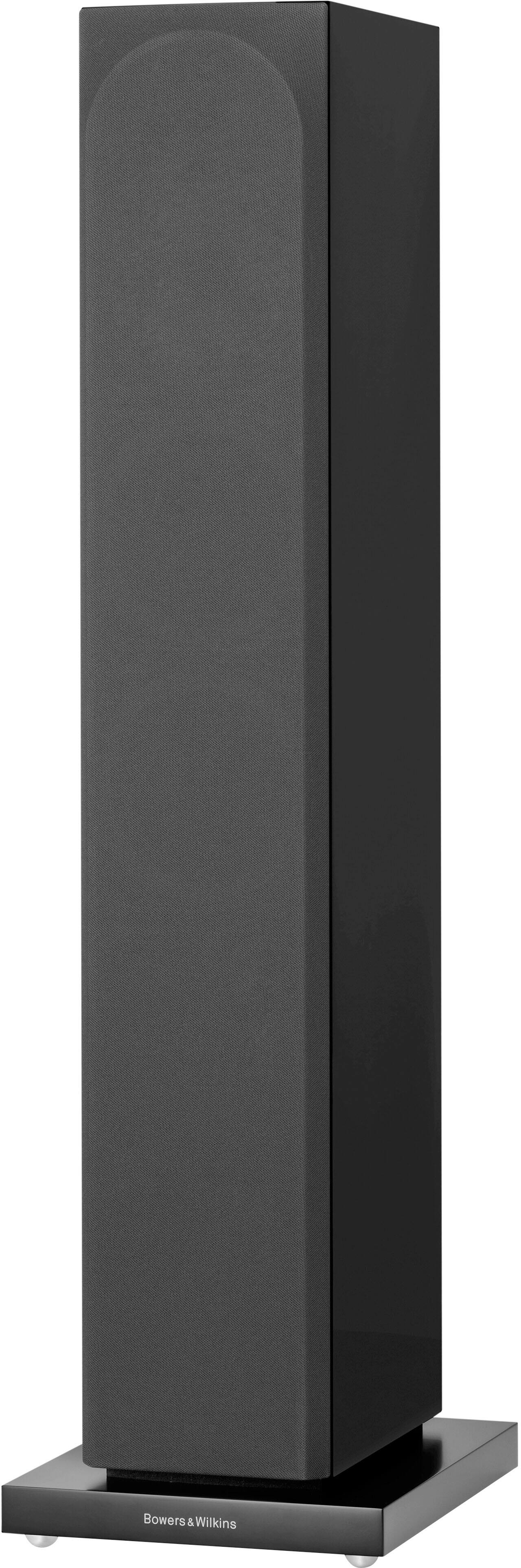 Angle. Bowers & Wilkins - 700 Series 3 Floorstanding Speaker with 1" Tweeter and Two 5" Bass drivers (Each) - Gloss Black.