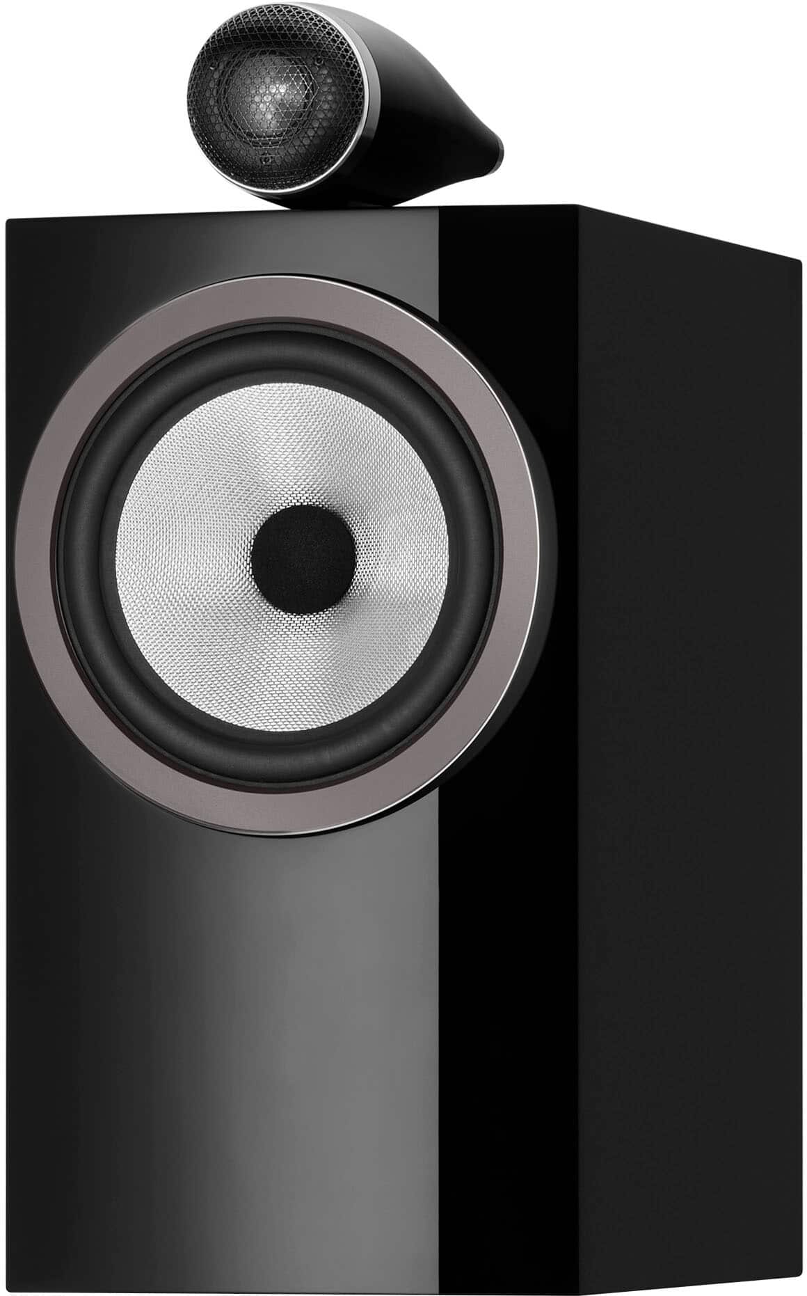 Bowers & Wilkins - 705 S3 Bookshelf Speaker with 1" Tweeter on Top and 6.5" Midbass (Pair) - Gloss Black - Front_Zoom