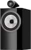 Front. Bowers & Wilkins - 700 Series 3 Bookshelf Speaker with 1" Tweeter on Top and 6.5" Midbass (Pair) - Gloss Black.