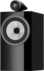 Bowers & Wilkins - 700 Series 3 Bookshelf Speaker with 1" Tweeter on Top and 6.5" Midbass (Pair) - Gloss Black - Front_Zoom