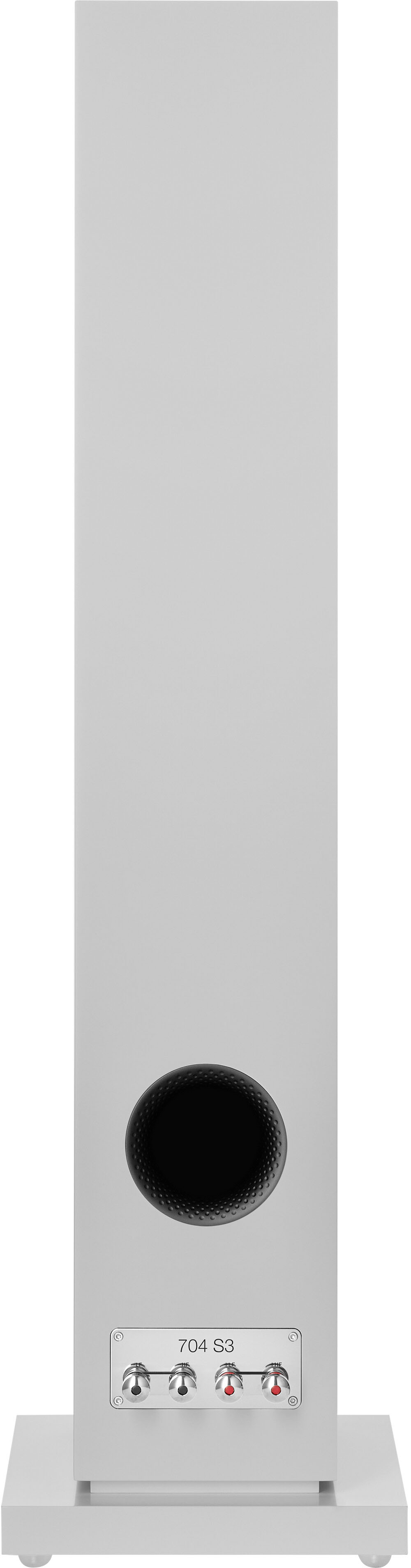 Back. Bowers & Wilkins - 700 Series 3 Floorstanding Speaker with 1" Tweeter and Two 5" Bass drivers (Each) - White.