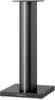 Front. Bowers & Wilkins - FS-700 S3 Speaker Stands - Triple-Column Design, Compatible with 700 S3 Bookshelf Speakers, Cable Management - Black.