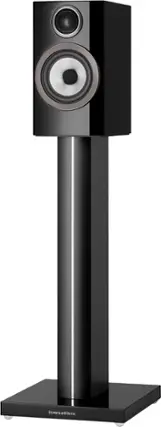 Front. Bowers & Wilkins - 700 Series 3 Bookshelf Speaker with 1" Tweeter and 5" Midbass (Pair) - Gloss Black.