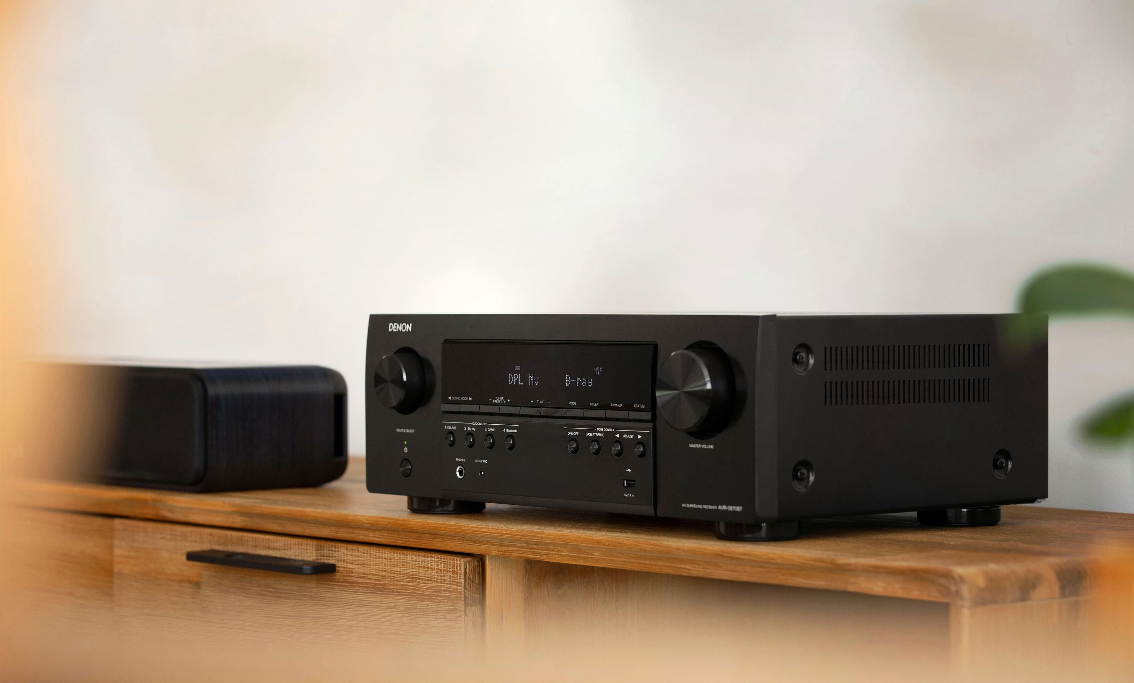 Alt View 14. Denon - AVR-S570BT (70W X 5) 5.2-Ch. Bluetooth Capable 8K Ultra HD HDR Compatible AV Home Theater Receiver - Black.