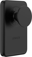 PopSockets - x Anker MagGo 5000 mAh Portable Magnetic Battery Charger with Grip for MagSafe Compatible Devices - Black - Front_Zoom