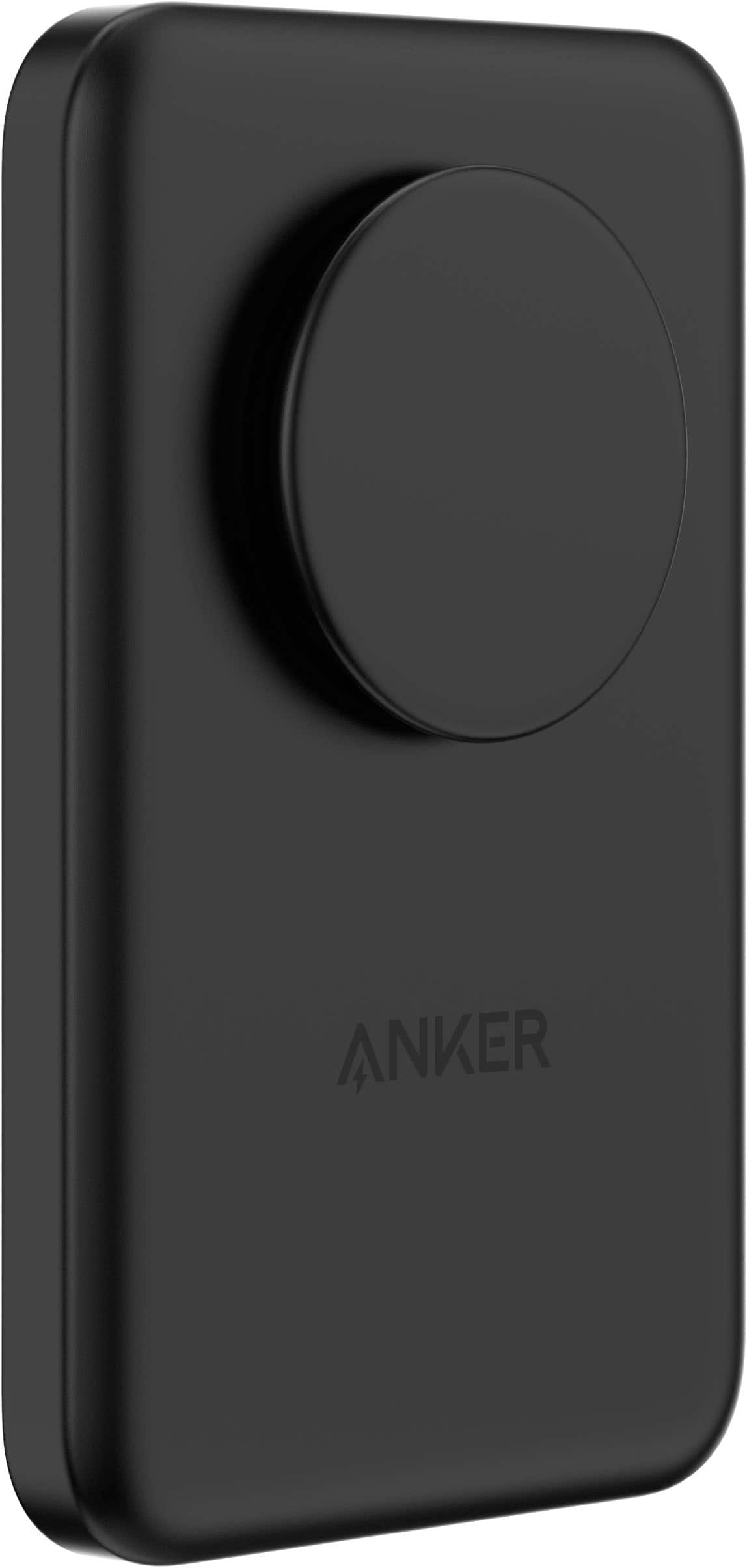 Alt View 14. PopSockets - x Anker MagGo 5000 mAh Portable Magnetic Battery Charger with Grip for MagSafe Compatible Devices - Black.