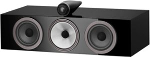 Bowers & Wilkins - 700 Series 3 Center Channel with 5" midrange and dual 5" bass (each) - Gloss Black - Front_Zoom