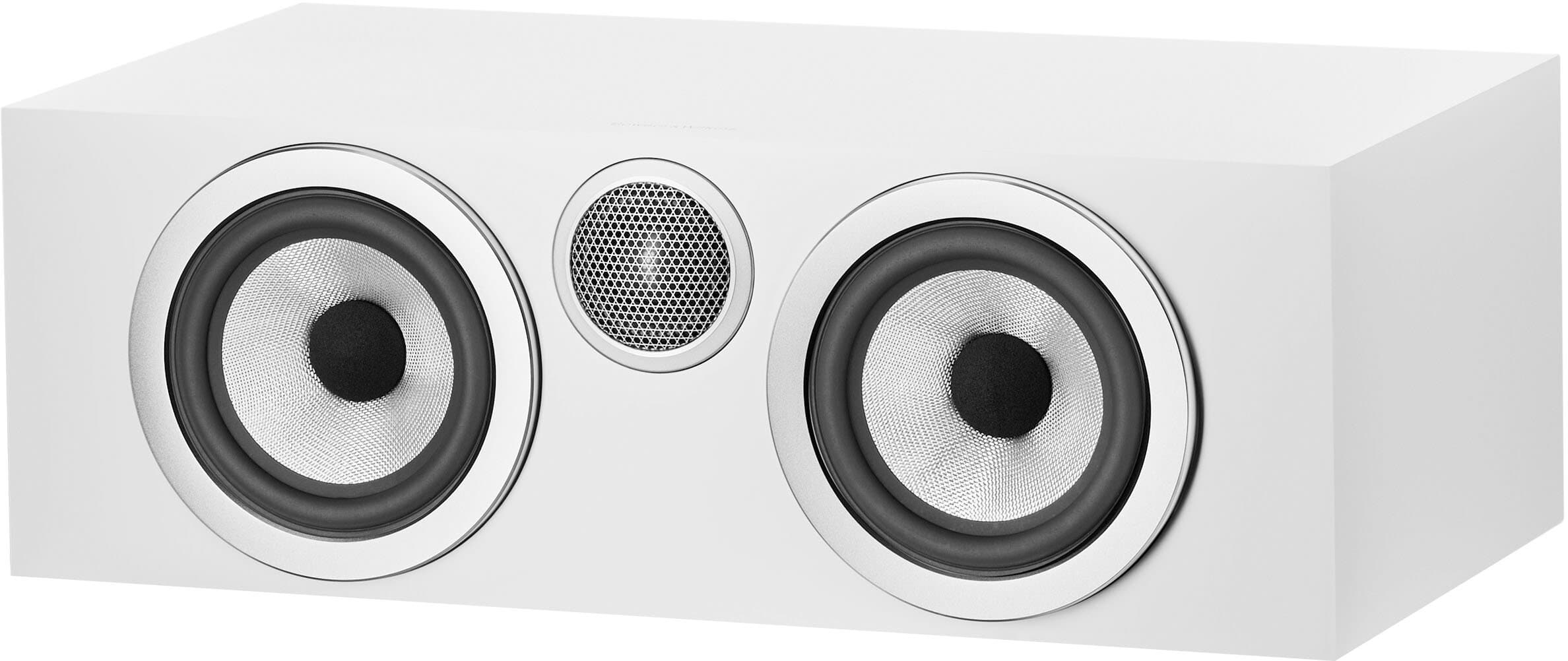 Bowers & Wilkins - HTM72 S3 Center Channel with 1" Tweeter and 5" Midbass (Each) - White - Front_Zoom