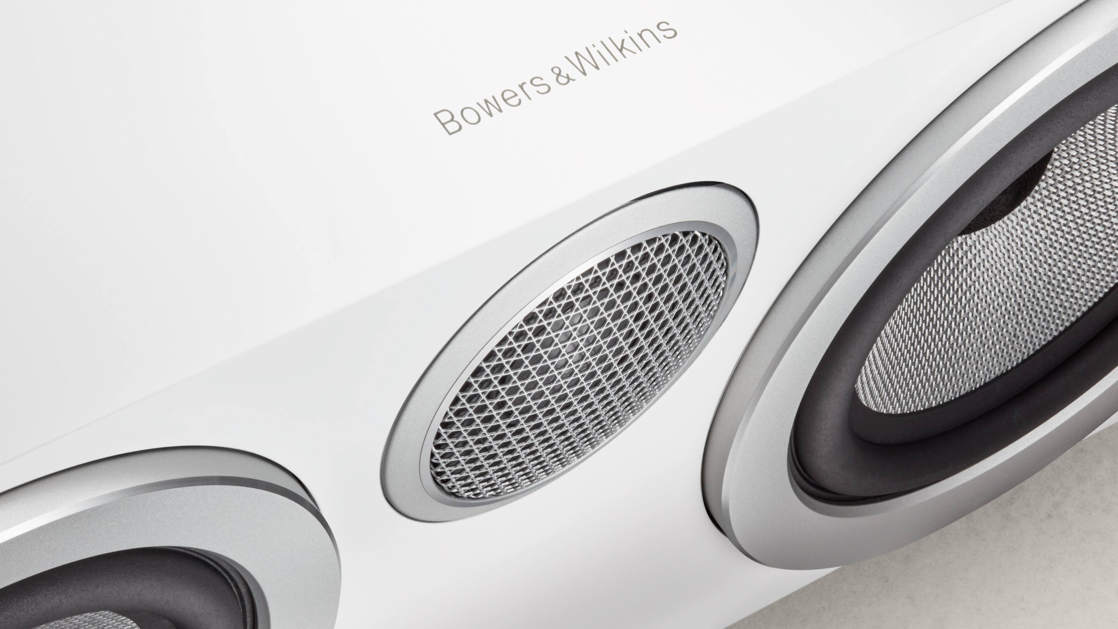 Alt View 11. Bowers & Wilkins - 700 Series 3 Center Channel with 1" Tweeter and 5" Midbass (Each) - White.