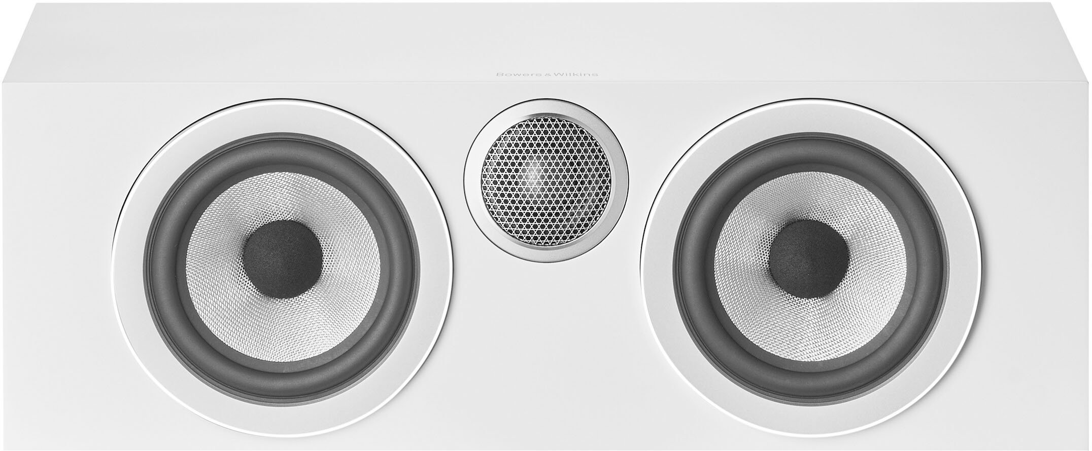 Left View: Bowers & Wilkins - 700 Series 3 Center Channel with 1" Tweeter and 5" Midbass (Each) - White
