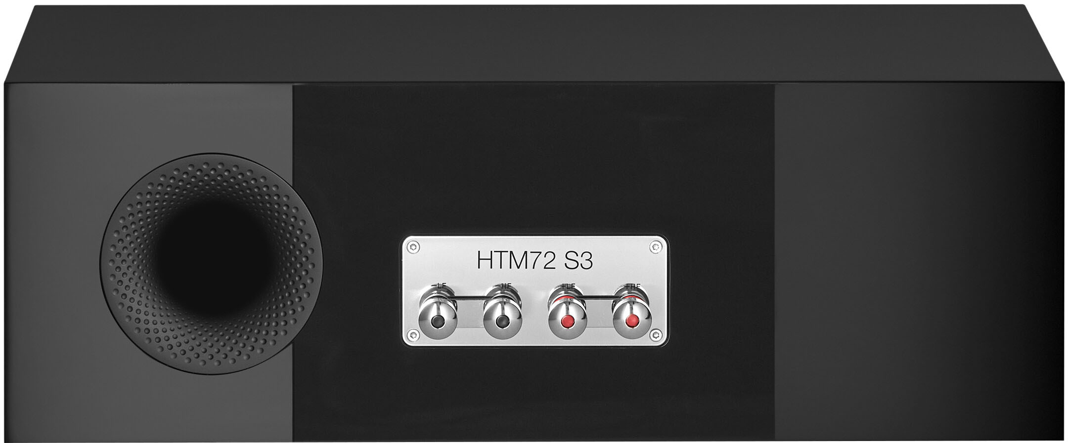 Back View: Bowers & Wilkins - 700 Series 3 Center Channel w/5" midbass (each) - Gloss Black