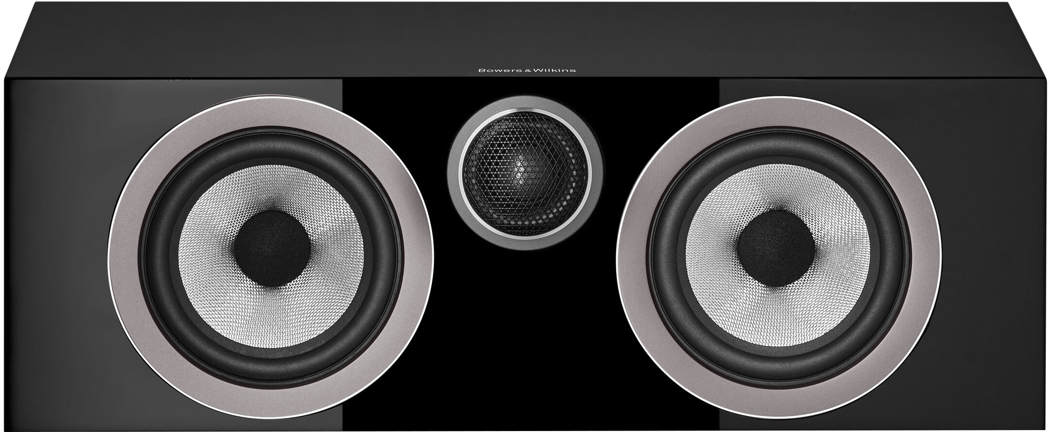 Left View: Bowers & Wilkins - 700 Series 3 Center Channel with 1" Tweeter and 5" Midbass (Each) - Gloss Black