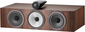 Bowers & Wilkins - 700 Series 3 Center Channel with 1" Tweeter On Top and Two 6.5" Bass Drivers (Each) - Mocha - Front_Zoom
