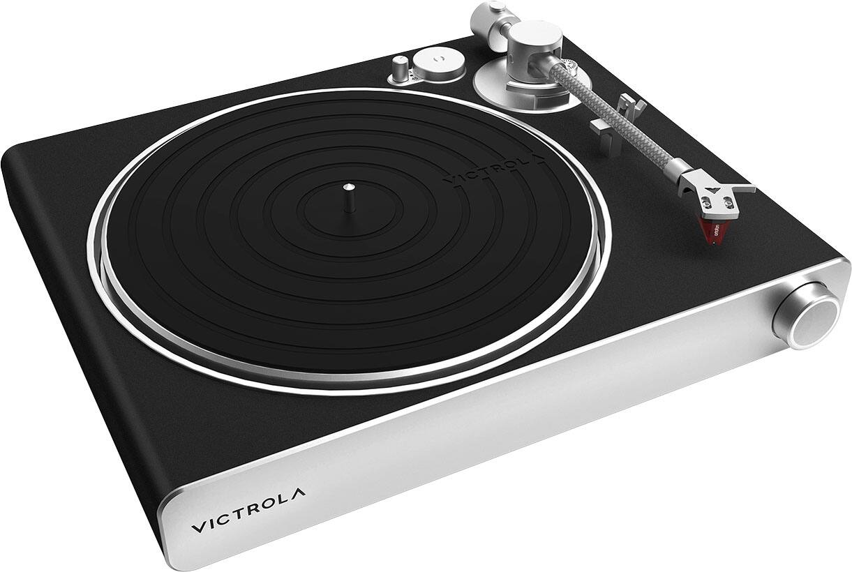 Alt View 11. Victrola - Stream Carbon Turntable - Works with Sonos - Black/Silver.