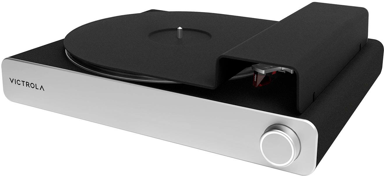 Alt View 14. Victrola - Stream Carbon Turntable - Works with Sonos - Black/Silver.
