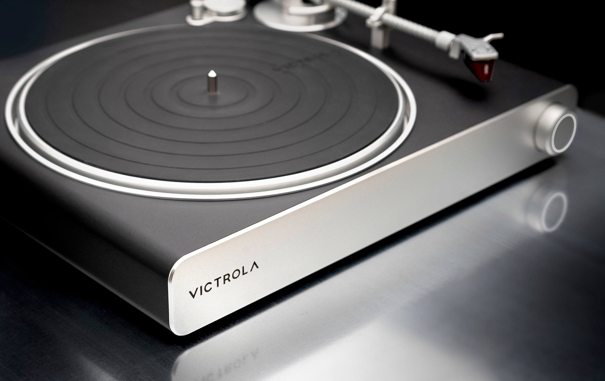 Alt View 21. Victrola - Stream Carbon Turntable - Works with Sonos - Black/Silver.