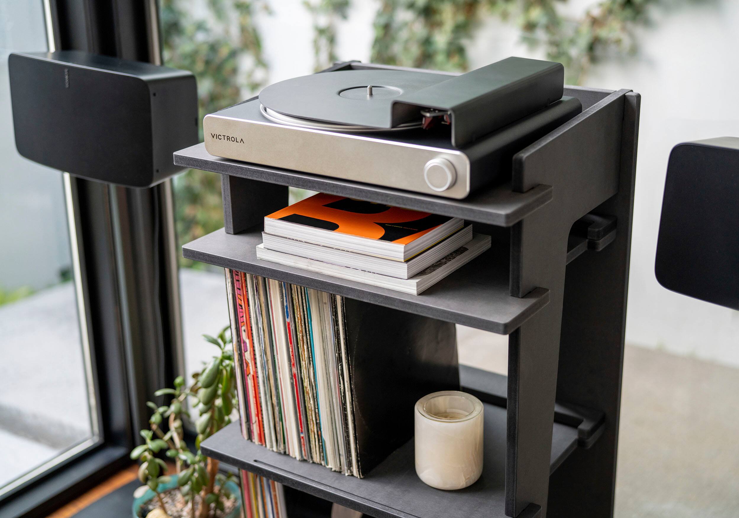 Alt View 25. Victrola - Stream Carbon Turntable - Works with Sonos - Black/Silver.