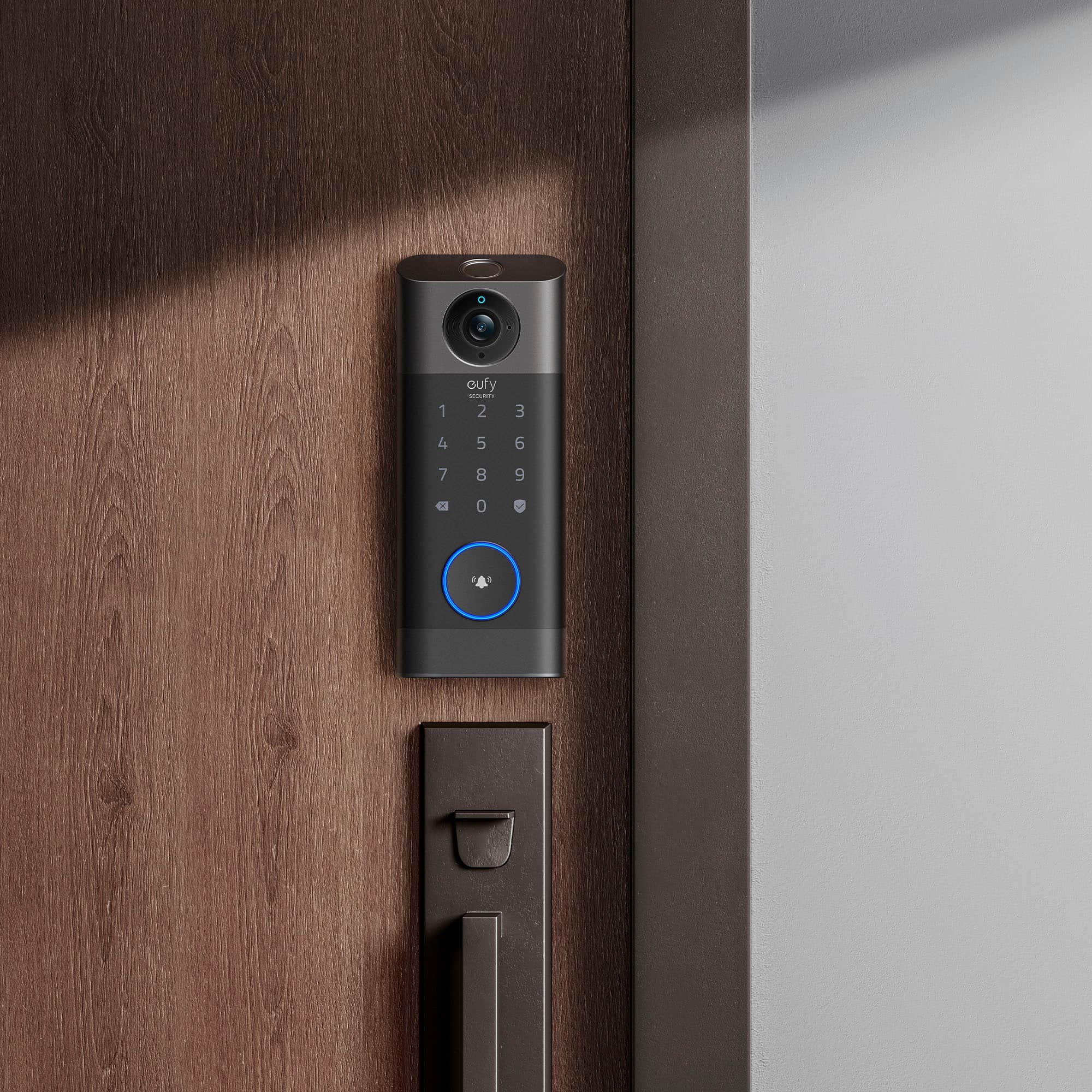 Alt View 18. eufy Security - Smart Lock S330 with Chime WiFi Replacement Deadbolt with eufy App|Keypad|Biometric Access - Black.