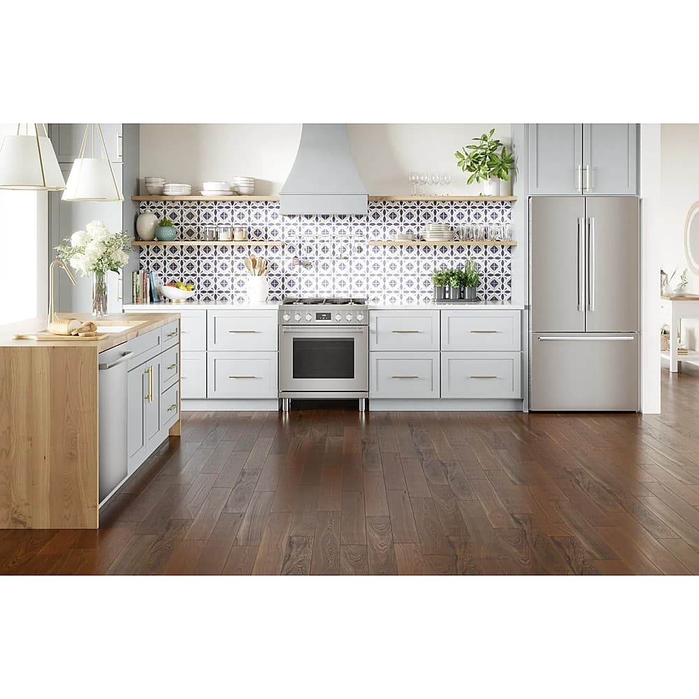 Alt View 20. Bosch - 300 Series 30" Externally Vented Cabinet Depth Custom Insert Range Hood with WiFi and 300 CFM Blower - Stainless Steel.