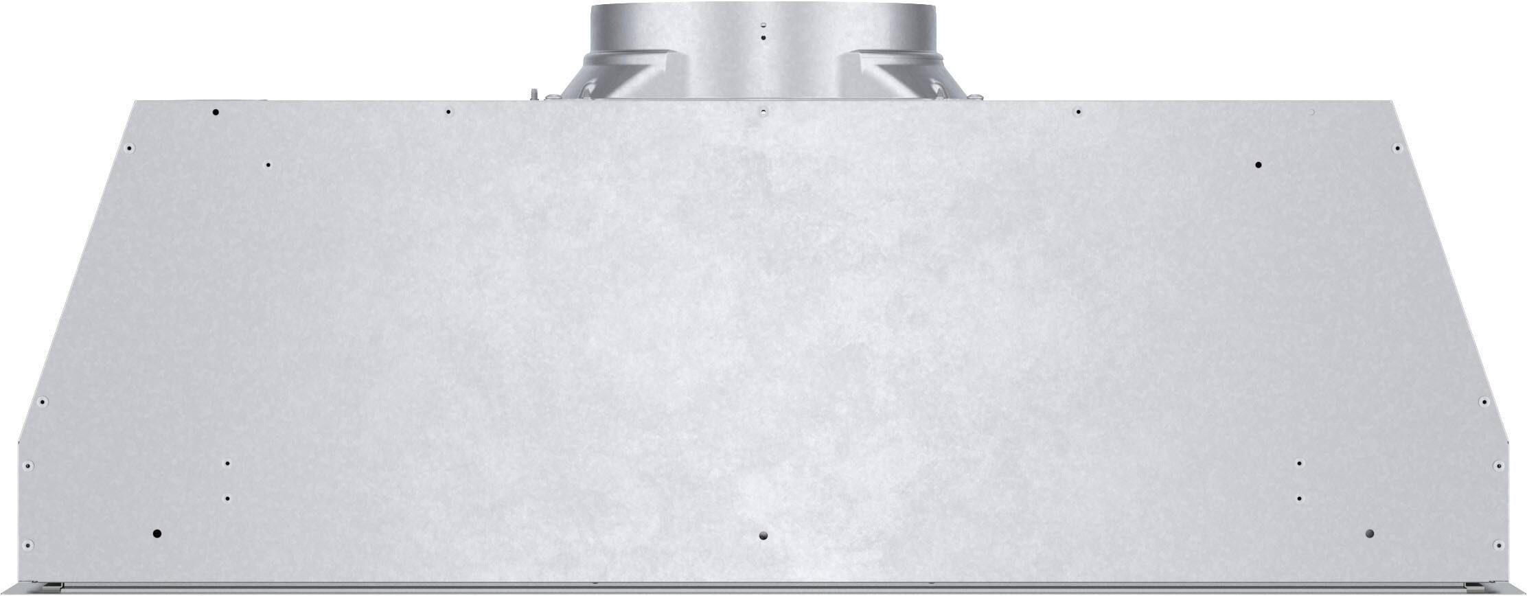Angle. Thermador - Masterpiece Series 36" Convertible Custom Insert Range Hood, 600 CFM, Home Connect - Stainless Steel.