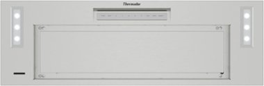 Thermador - Masterpiece Series 36" Convertible Custom Insert Range Hood, 600 CFM, Home Connect - Silver - Front_Zoom