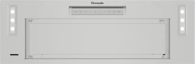 Front. Thermador - Masterpiece Series 36" Convertible Custom Insert Range Hood, 600 CFM, Home Connect - Stainless Steel.