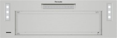 Thermador - Masterpiece Series 36" Convertible Custom Insert Range Hood, 300 CFM, Home Connect - Silver - Front_Zoom