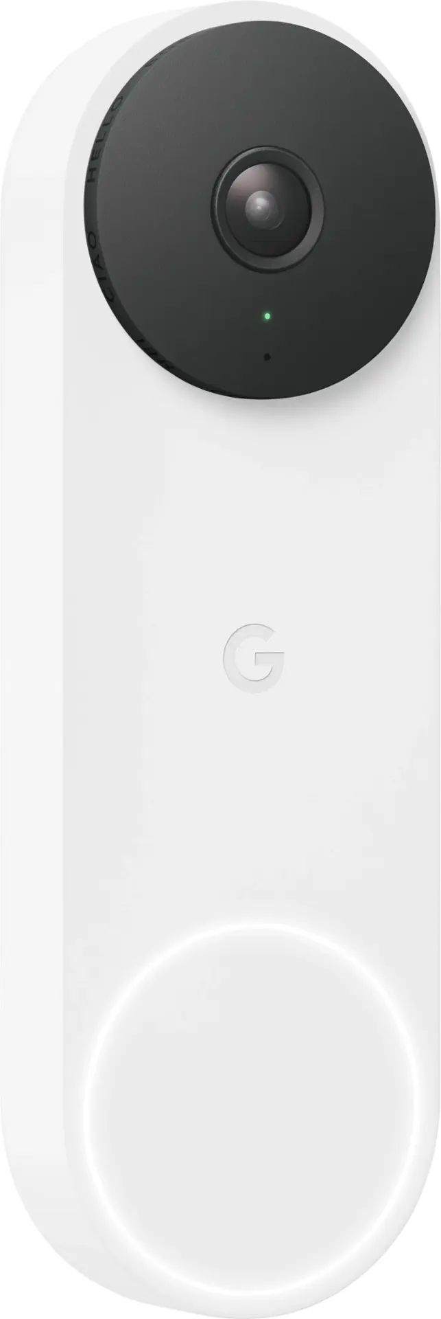 Google - Nest Doorbell Wired (2nd Generation) - Snow