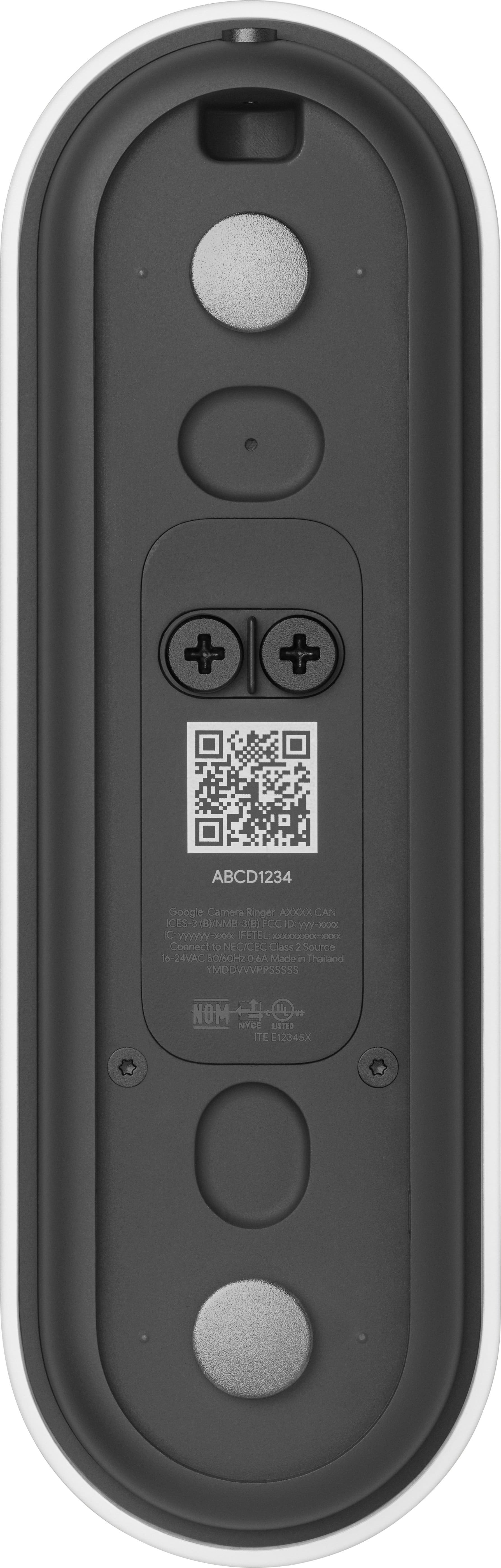 Alt View 13. Google - Nest Doorbell Wired (2nd Generation) - Snow.