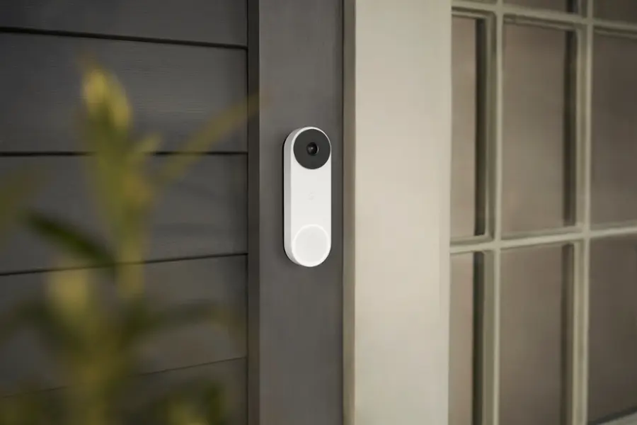 Alt View 17. Google - Nest Doorbell Wired (2nd Generation) - Snow.