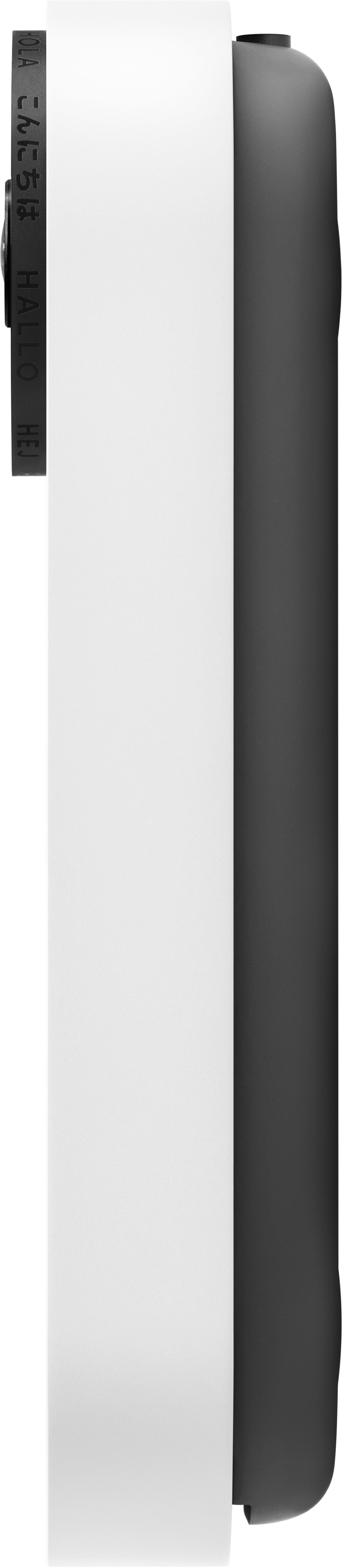 Left. Google - Nest Doorbell Wired (2nd Generation) - Snow.