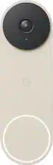 Front. Google - Nest Doorbell Wired (2nd Generation) - Linen.