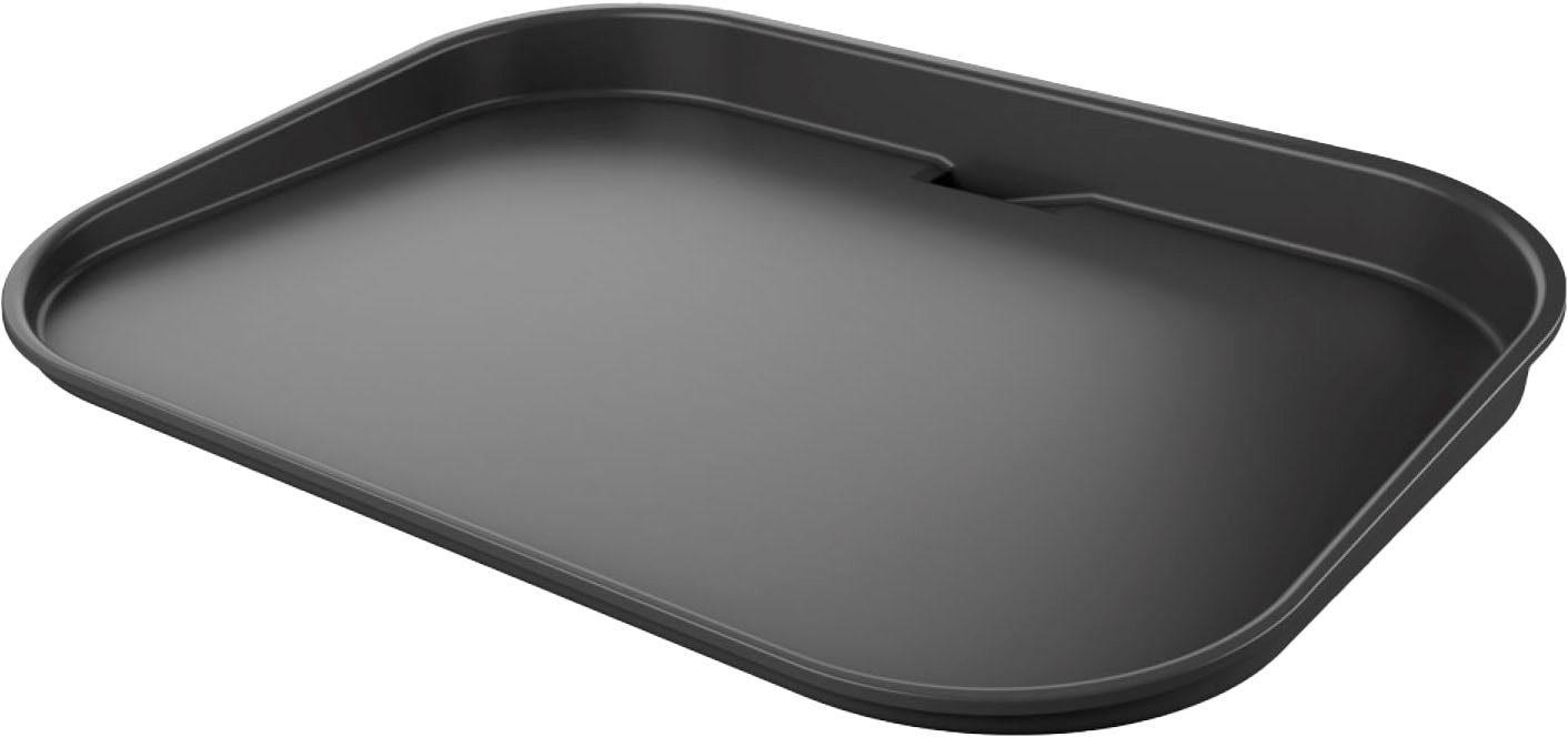 Angle View: Ninja - Woodfire Outdoor Flat Top Griddle Plate - Black