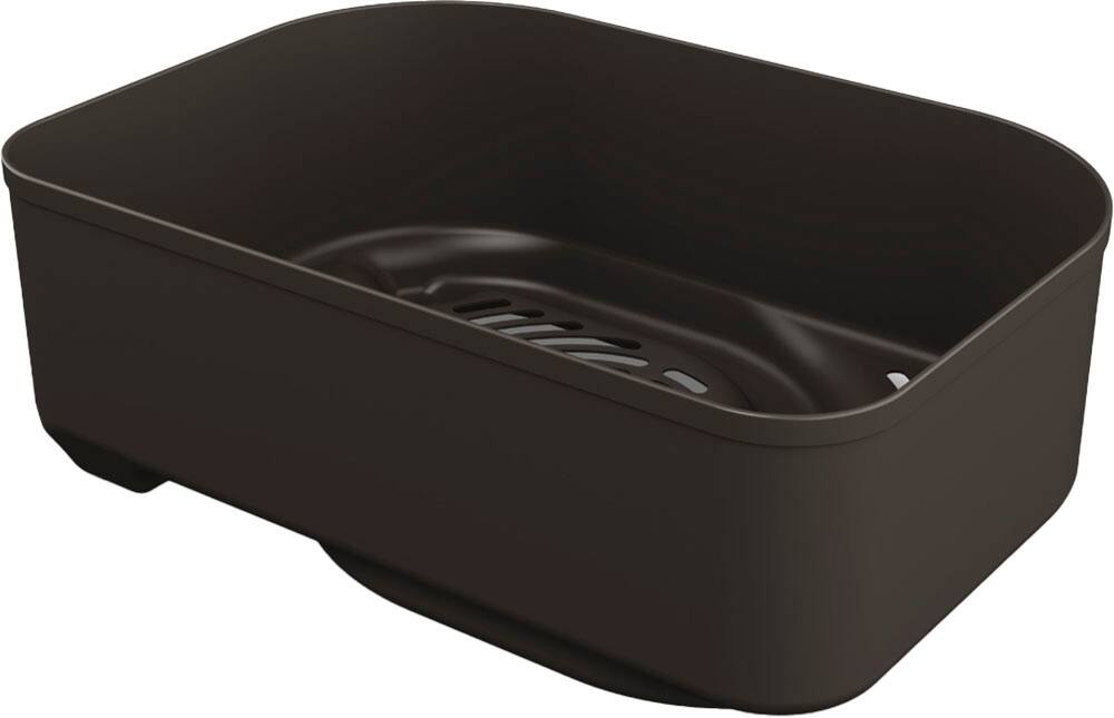 Angle. Ninja - Woodfire Outdoor 2.5-Quart Combo Crisper Basket - Black.