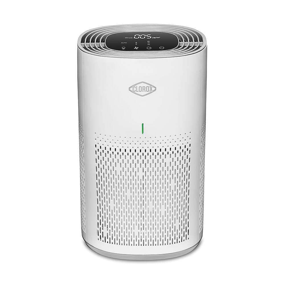 Front. Clorox - Smart Medium Room Air Purifier - WHITE.