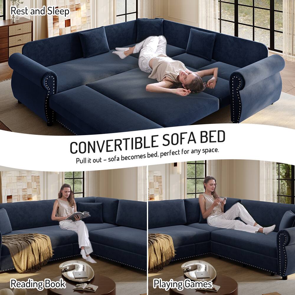 Rest and Sleep  
SOFA BED CONVERTIBLE becomes bed, perfect for any space. Pull it out - sofa  
Reading Book  
Playing Games