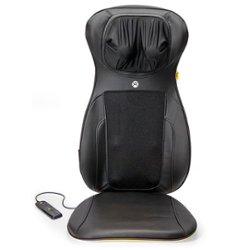 iHome - SHIATSUMASSAGE LOUNGER Deep Tissue Back Massager with Heat - Black/Yellow - Angle_Zoom