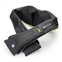 iHome - SHIATSUMASSAGE Cordless Neck & Shoulder Massager with Heat - Black/Yellow - Angle_Zoom
