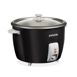 Proctor Silex - 30 Cup Rice Cooker & Steamer - BLACK - Front_Zoom