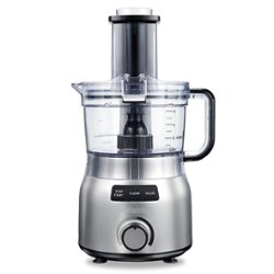 Proctor Silex - Quick Clean 9 Cup Food Processor with Infinite Speed Control - SILVER - Front_Zoom
