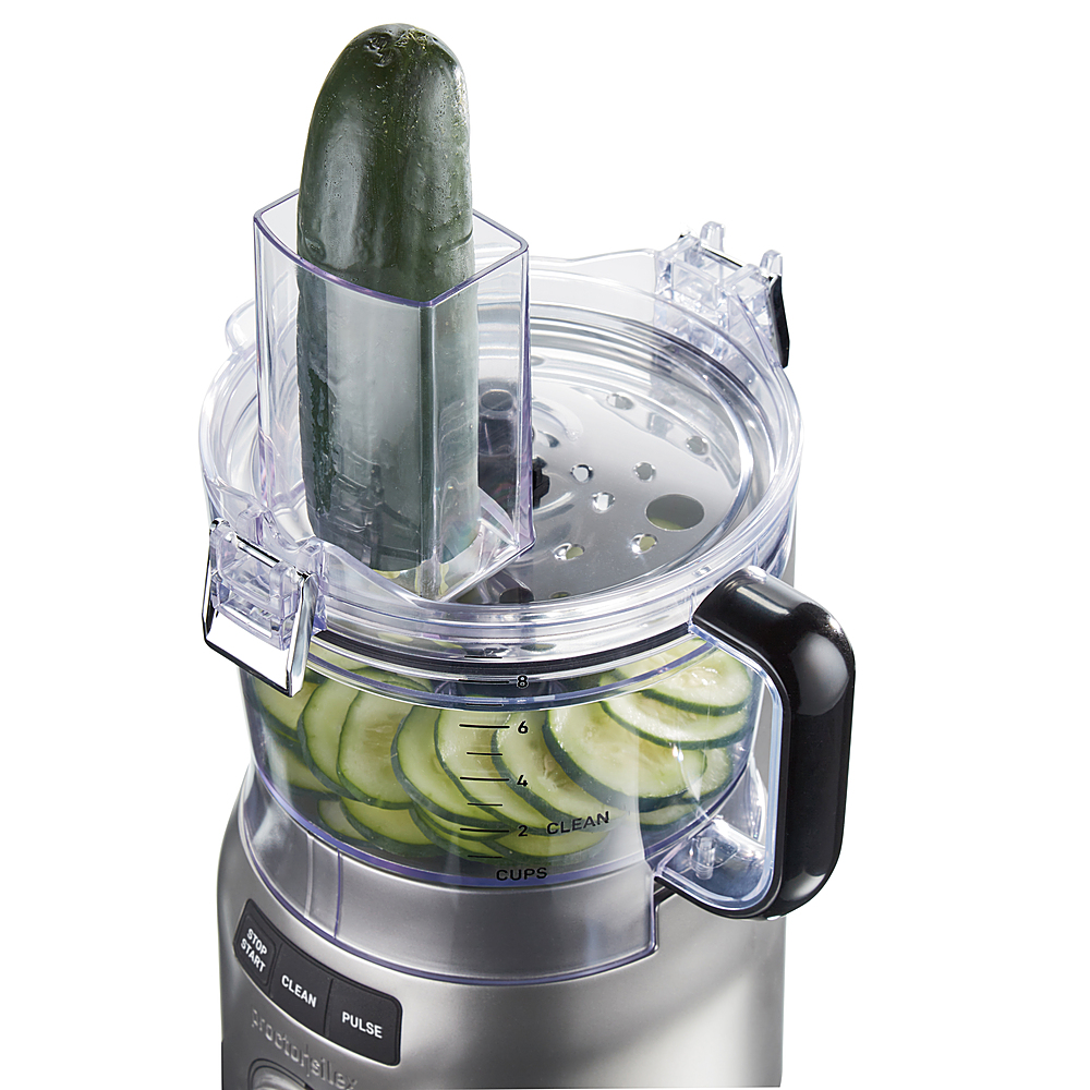 Proctor Silex Quick Clean 9-Cup 1-Speed Grey Food Processor with