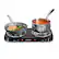 Alt View 11. Proctor Silex - Electric Double Burner Cooktop with Adjustable Temperature - BLACK.